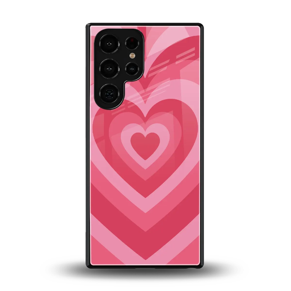Y2K Pink Hearts back phone cover | glass case for samsung galaxy s25 ultra
