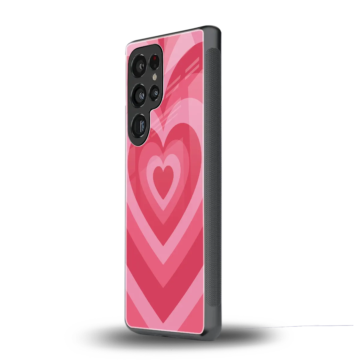 Y2K Pink Hearts samsung galaxy s25 ultra mobile cover | shockproof glass phone case
