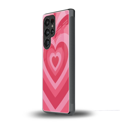 Y2K Pink Hearts samsung galaxy s25 ultra mobile cover | shockproof glass phone case