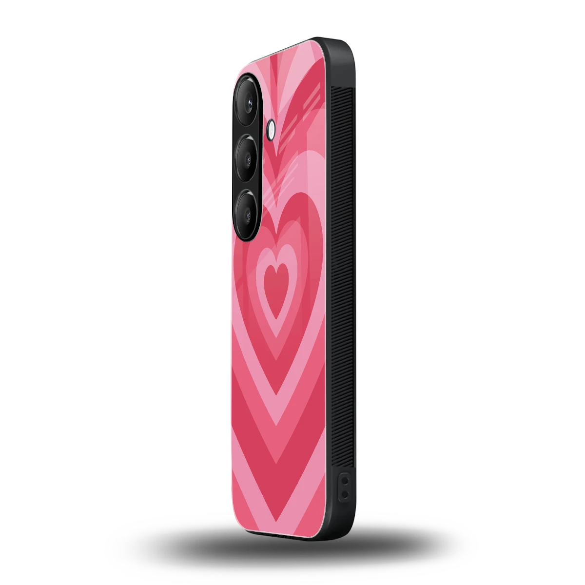 Y2K Pink Hearts samsung galaxy s25 fe mobile cover | shockproof glass phone case