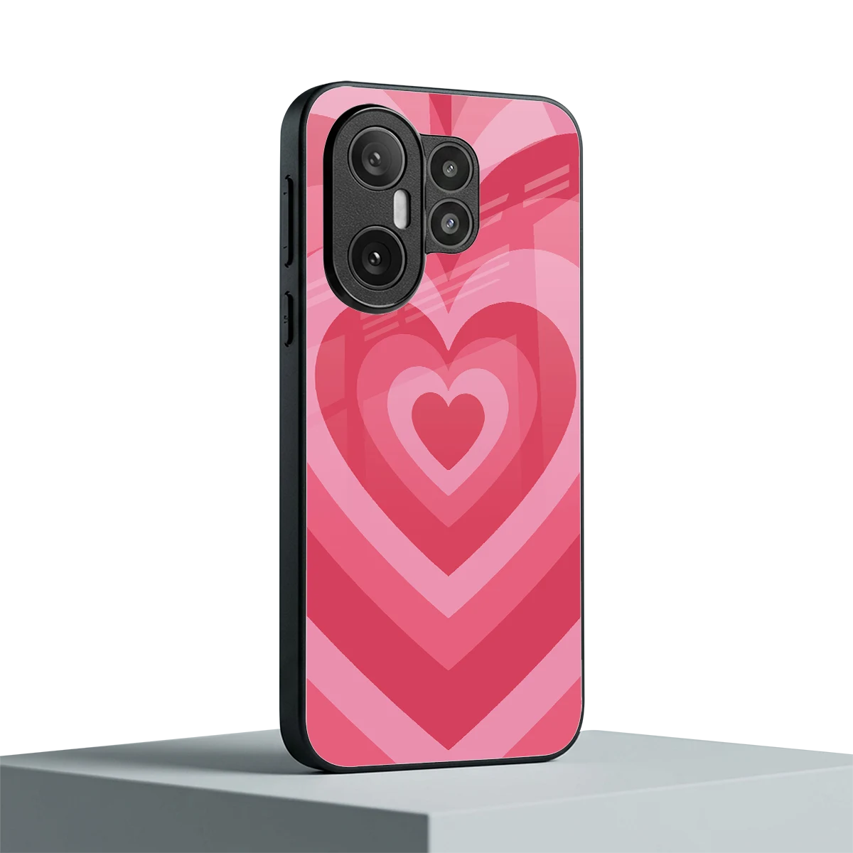 Y2K Pink Hearts vivo x200 fe mobile cover | shockproof glass phone case