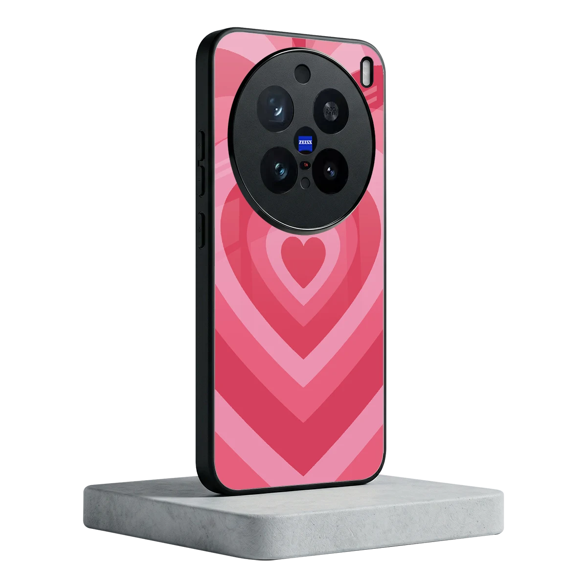 Y2K Pink Hearts vivo x200 pro mobile cover | shockproof glass phone case