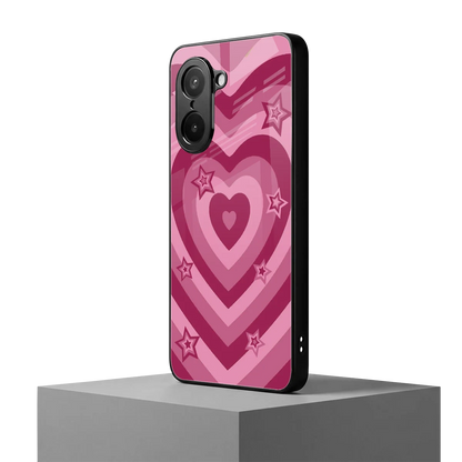 Y2K Pink Hearts X Stars oneplus nord ce5 5g mobile cover | shockproof glass phone case