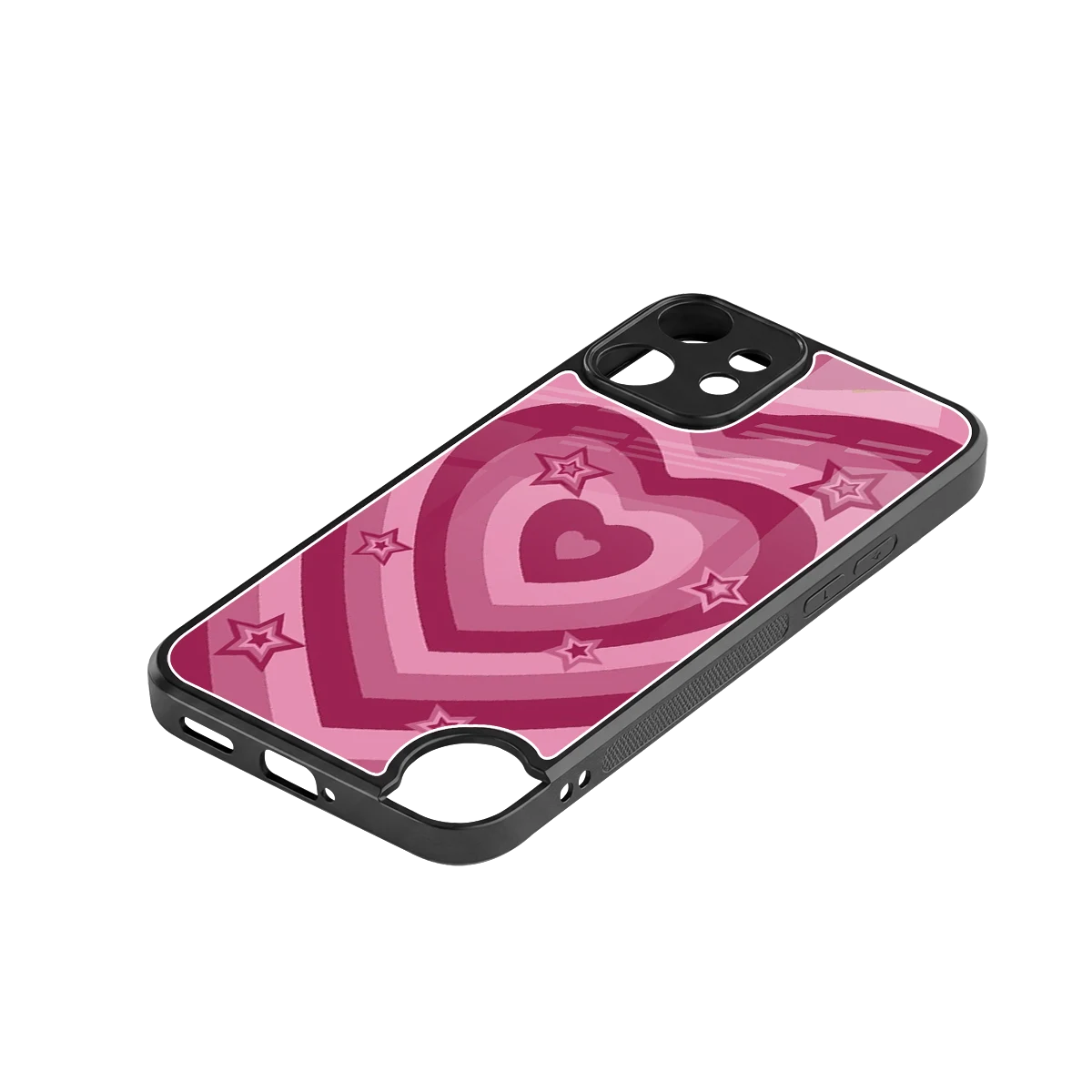 Y2K Pink Hearts X Stars stylish phone case for cmf nothing phone 2 pro | glossy glass and slim fit