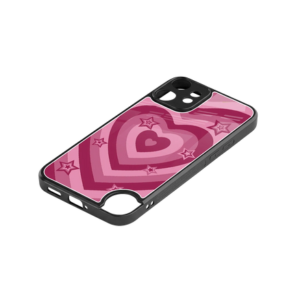 Y2K Pink Hearts X Stars stylish phone case for cmf nothing phone 2 pro | glossy glass and slim fit