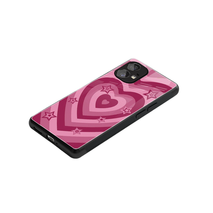 Y2K Pink Hearts X Stars stylish phone case for nothing phone 1 | glossy glass and slim fit