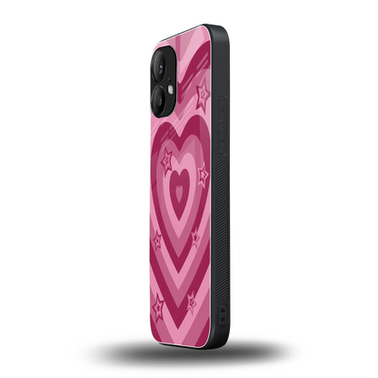 Y2K Pink Hearts X Stars nothing phone 2 mobile cover | shockproof glass phone case