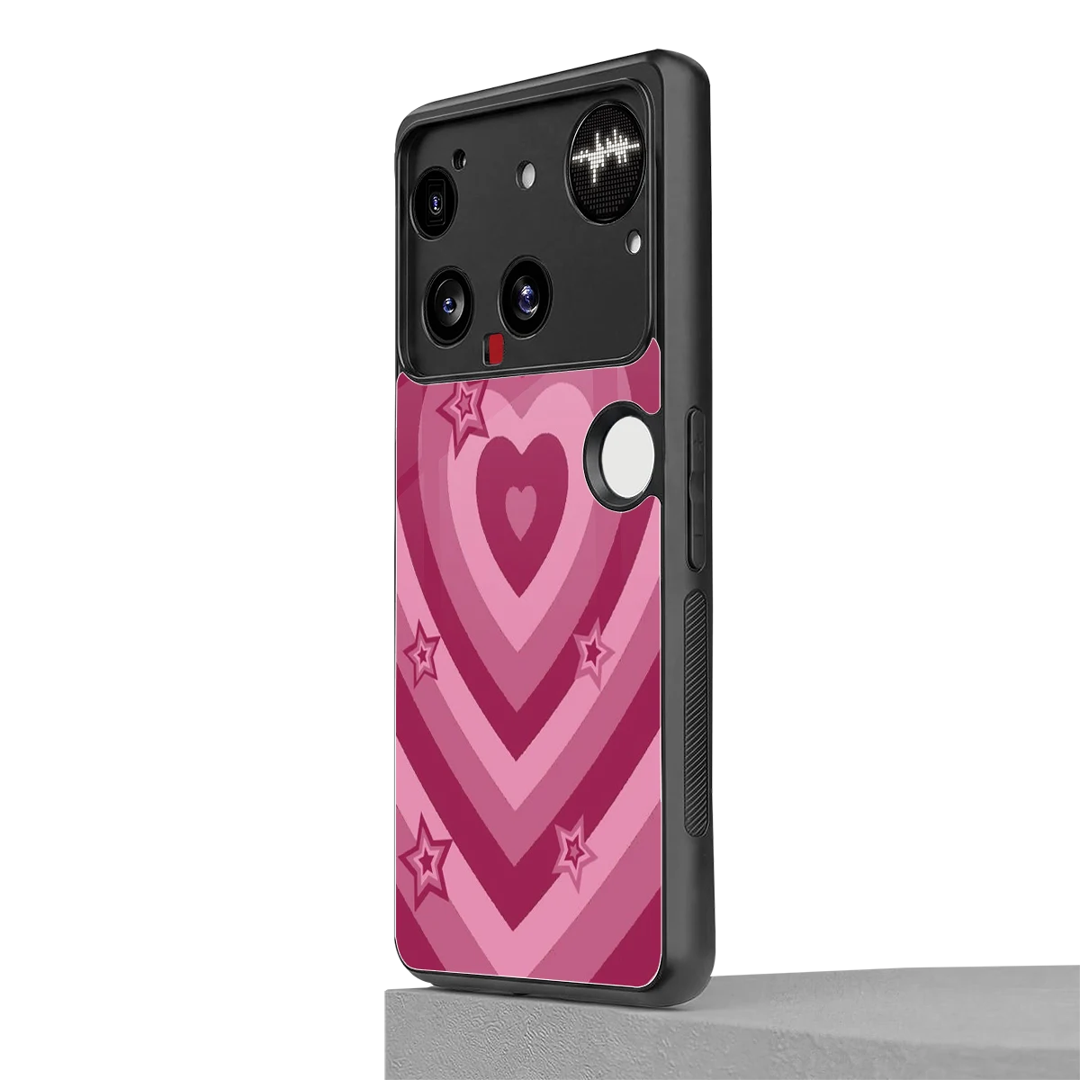 Y2K Pink Hearts X Stars nothing phone 3 mobile cover | shockproof glass phone case