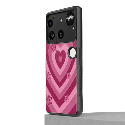 Y2K Pink Hearts X Stars nothing phone 3 mobile cover | shockproof glass phone case