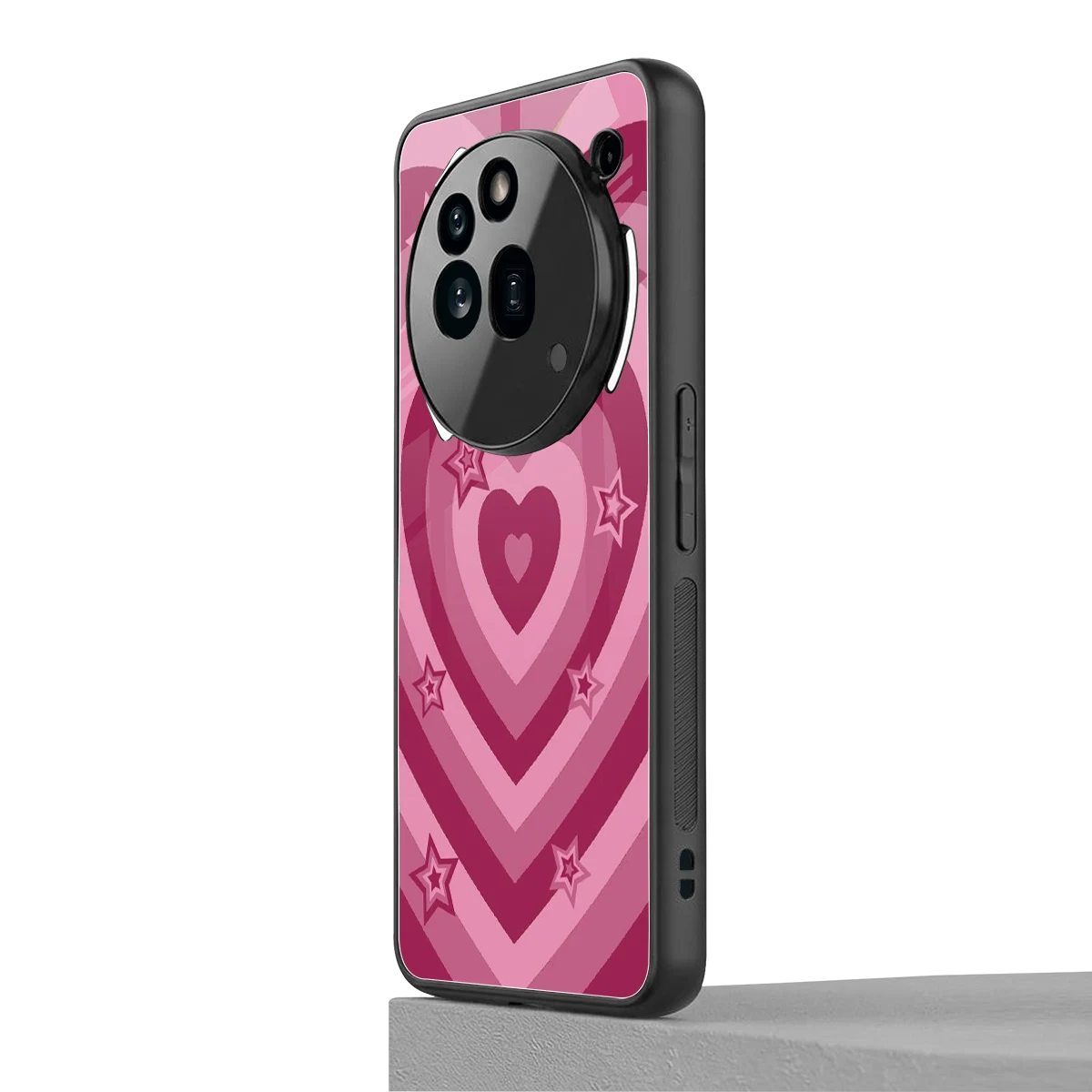 Y2K Pink Hearts X Stars nothing phone 3a pro mobile cover | shockproof glass phone case