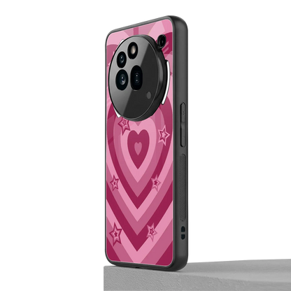 Y2K Pink Hearts X Stars nothing phone 3a pro mobile cover | shockproof glass phone case