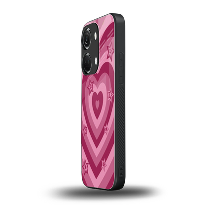 Y2K Pink Hearts X Stars oneplus nord 3 mobile cover | shockproof glass phone case