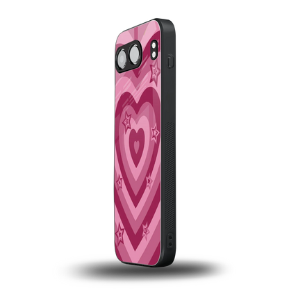 Y2K Pink Hearts X Stars oneplus nord 4 mobile cover | shockproof glass phone case