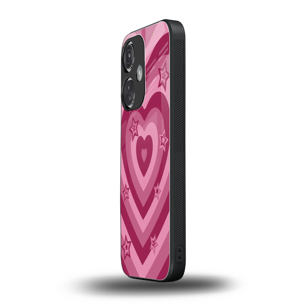 Y2K Pink Hearts X Stars oneplus nord ce 3 mobile cover | shockproof glass phone case