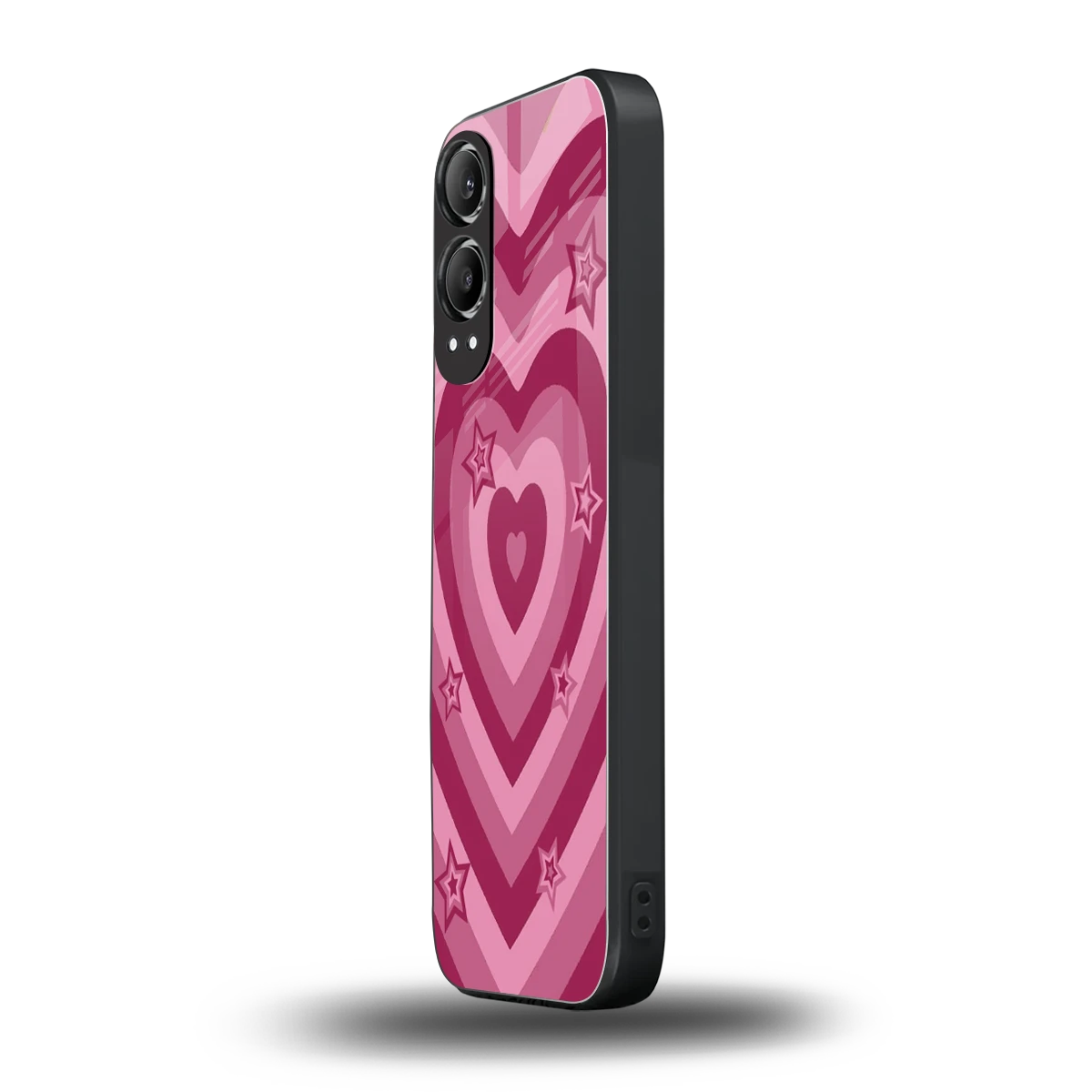 Y2K Pink Hearts X Stars oneplus nord ce 4 lite mobile cover | shockproof glass phone case