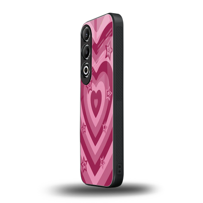 Y2K Pink Hearts X Stars oneplus nord ce 4 mobile cover | shockproof glass phone case