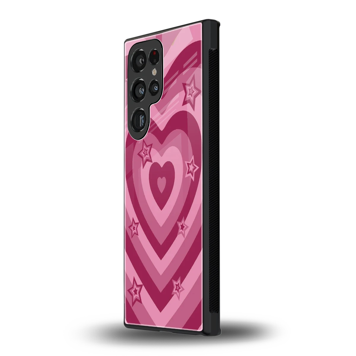 Y2K Pink Hearts X Stars samsung galaxy s24 ultra mobile cover | shockproof glass phone case