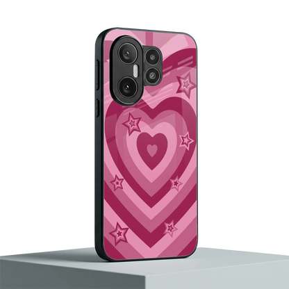 Y2K Pink Hearts X Stars vivo x200 fe mobile cover | shockproof glass phone case