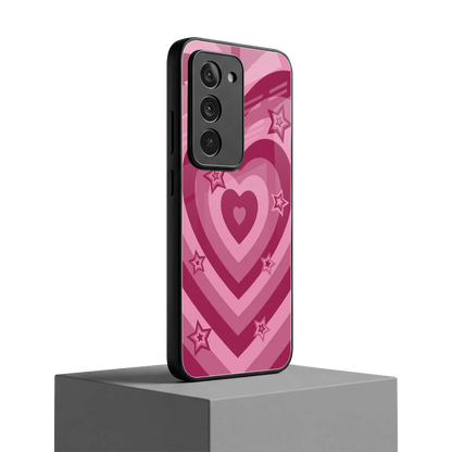 Y2K Pink Hearts X Stars redmi 15 5g mobile cover | shockproof glass phone case
