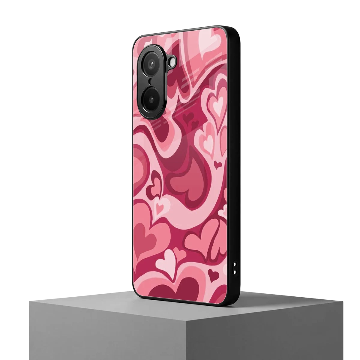 Y2K Pink Meltdown Hearts oneplus nord ce5 5g mobile cover | shockproof glass phone case