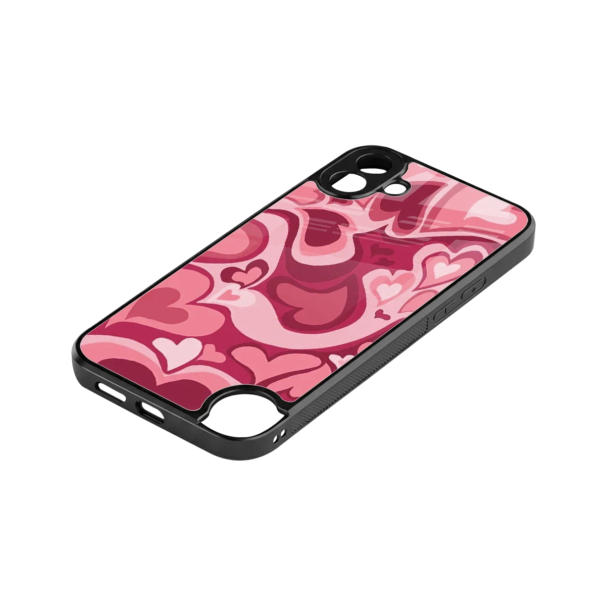 Y2K Pink Meltdown Hearts stylish phone case for cmf nothing phone 1 | glossy glass and slim fit
