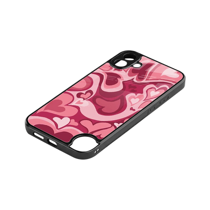 Y2K Pink Meltdown Hearts stylish phone case for cmf nothing phone 1 | glossy glass and slim fit