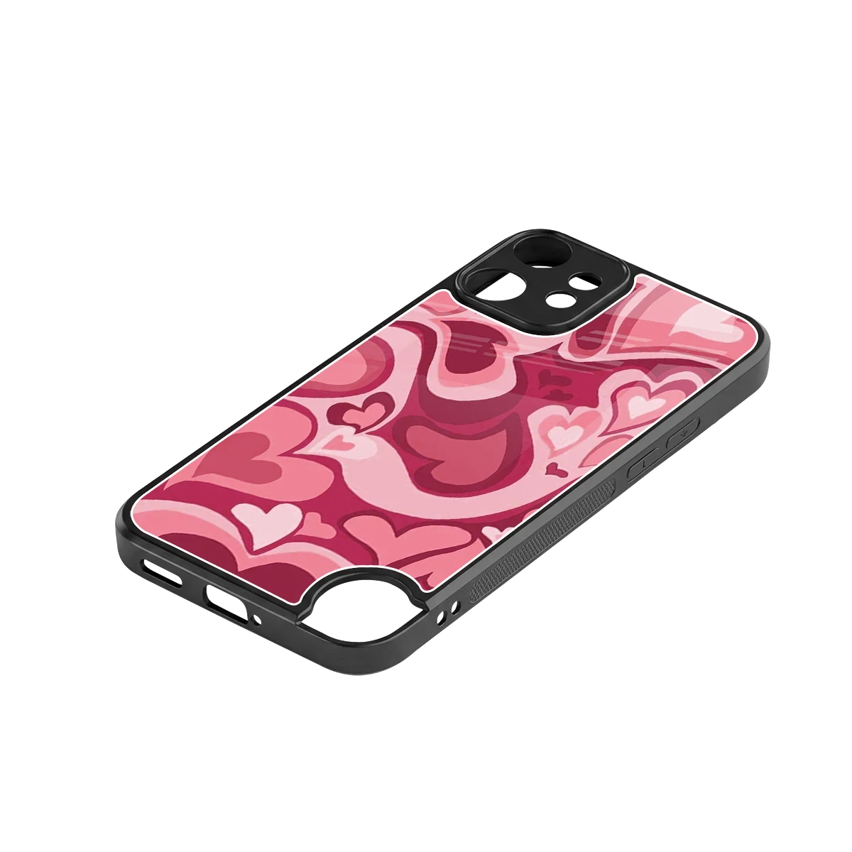 Y2K Pink Meltdown Hearts stylish phone case for cmf nothing phone 2 pro | glossy glass and slim fit
