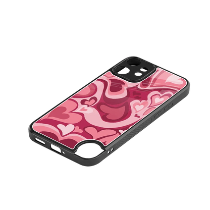 Y2K Pink Meltdown Hearts stylish phone case for cmf nothing phone 2 pro | glossy glass and slim fit