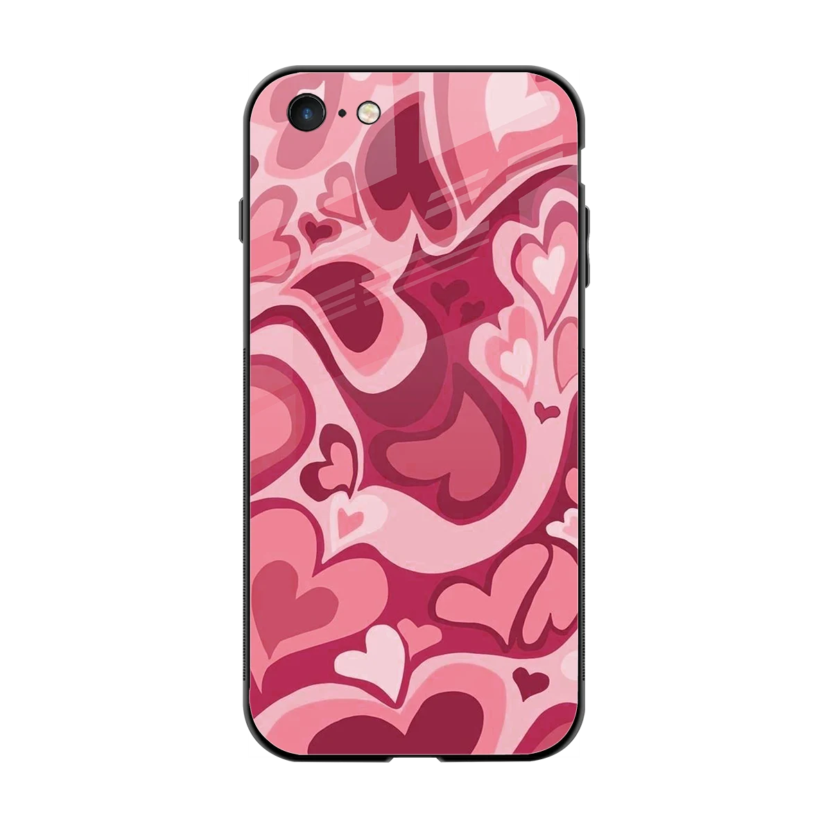 Y2K Pink Meltdown Hearts back phone cover | glass case for iphone 6s plus
