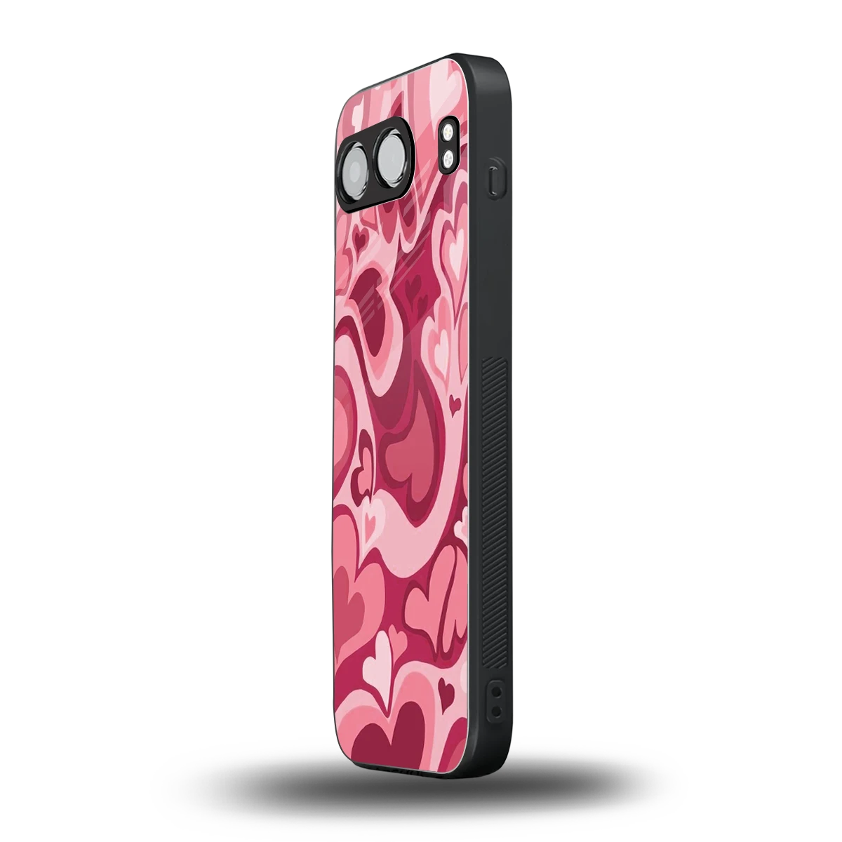 Y2K Pink Meltdown Hearts oneplus nord 4 mobile cover | shockproof glass phone case