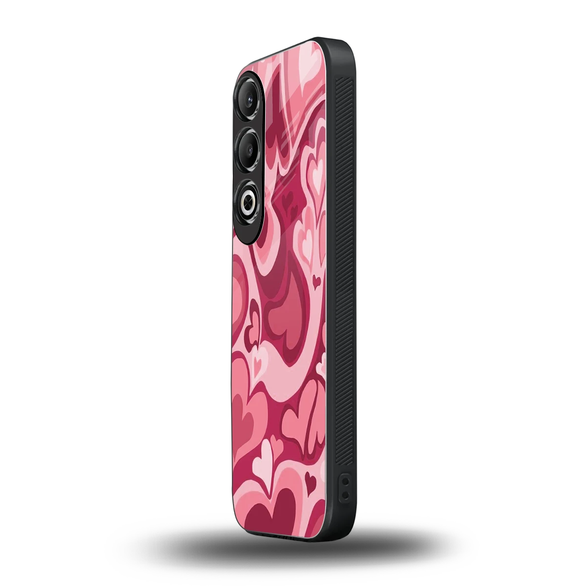 Y2K Pink Meltdown Hearts oneplus nord ce 4 mobile cover | shockproof glass phone case