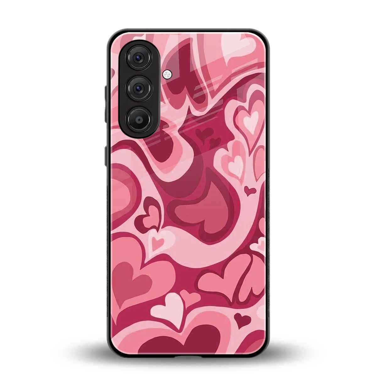 Y2K Pink Meltdown Hearts back phone cover | glass case for samsung galaxy a14 5g