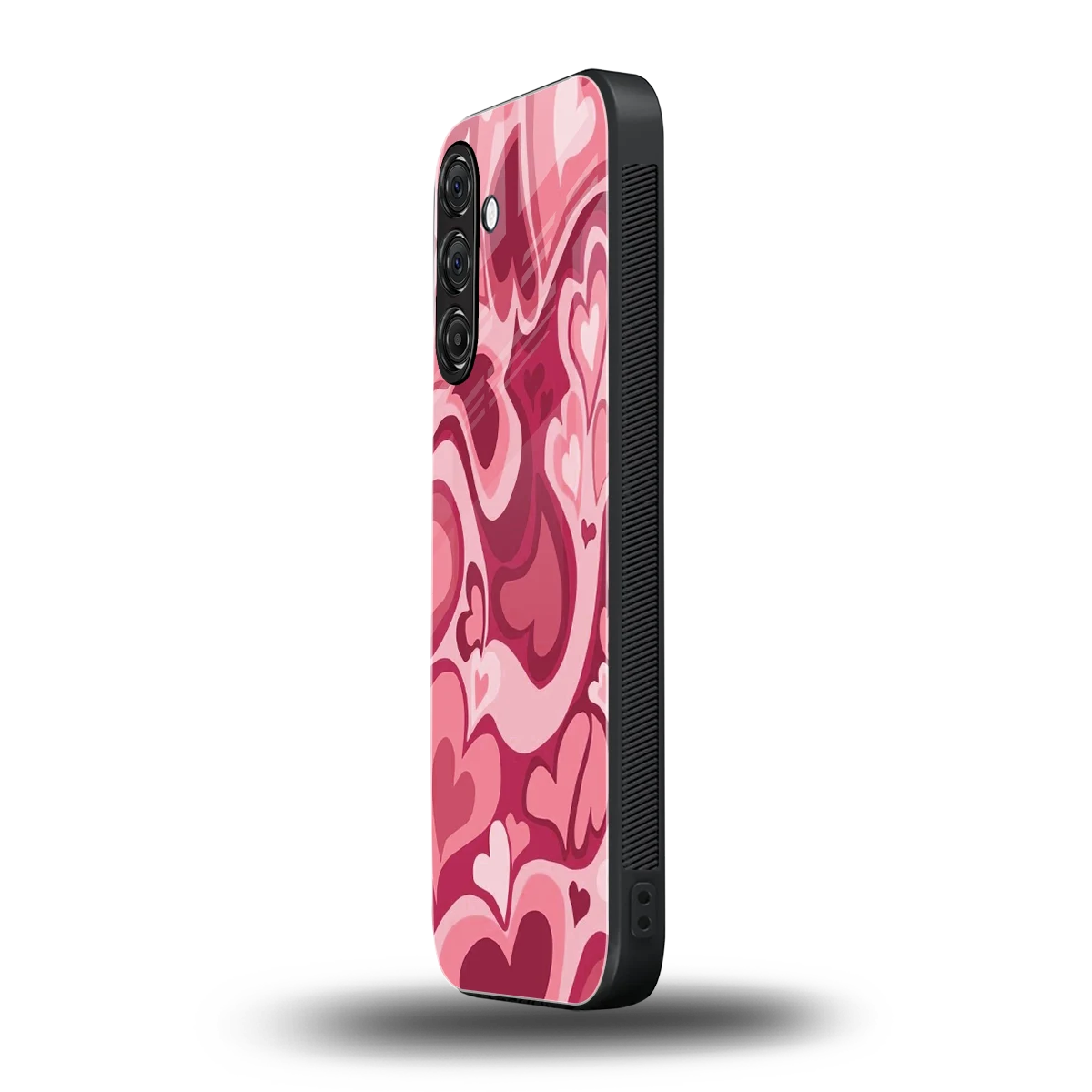 Y2K Pink Meltdown Hearts samsung galaxy a16 5g mobile cover | shockproof glass phone case