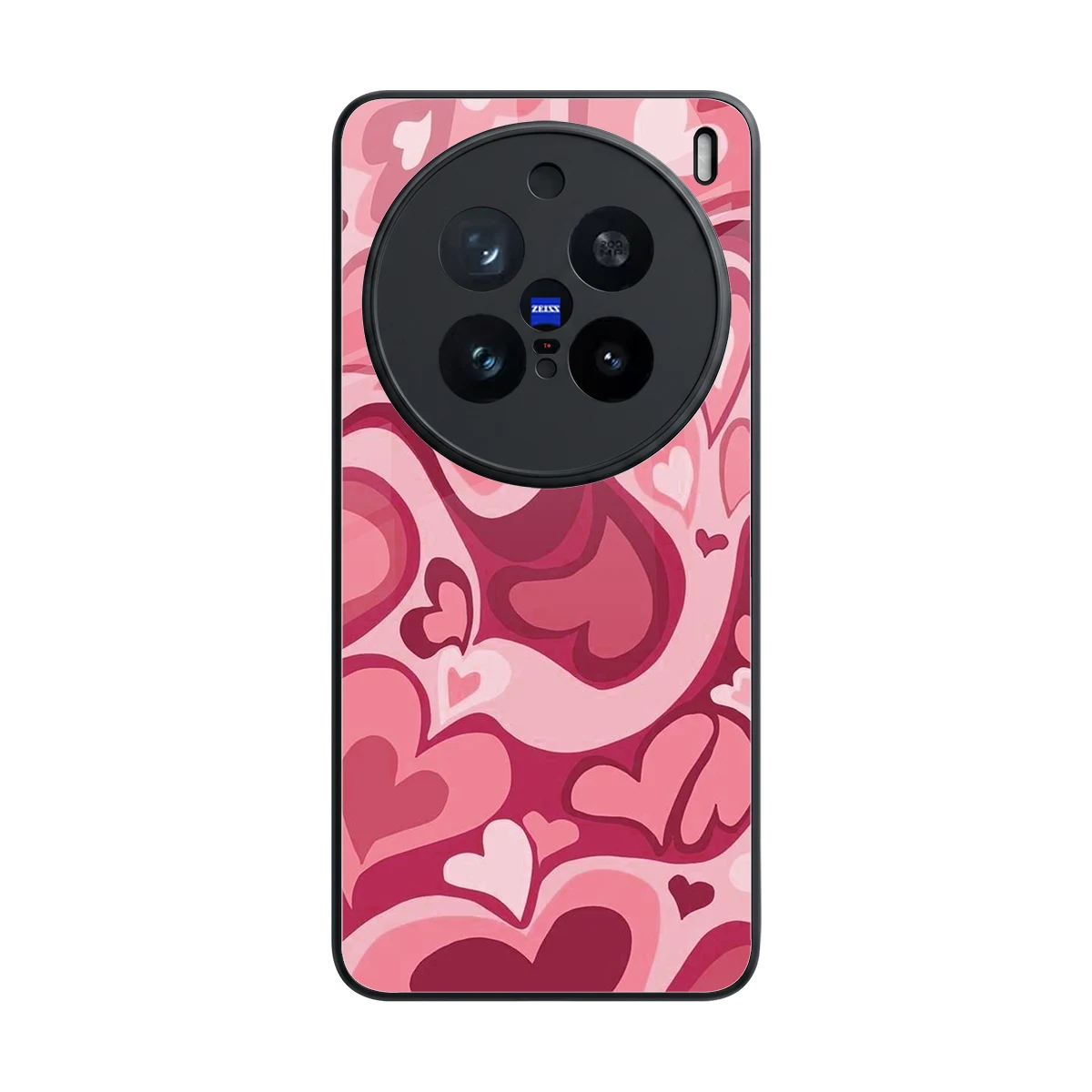 Y2K Pink Meltdown Hearts back phone cover | glass case for vivo x200 pro