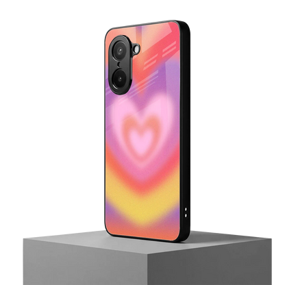 Y2K Rainbow Hearts oneplus nord ce5 5g mobile cover | shockproof glass phone case