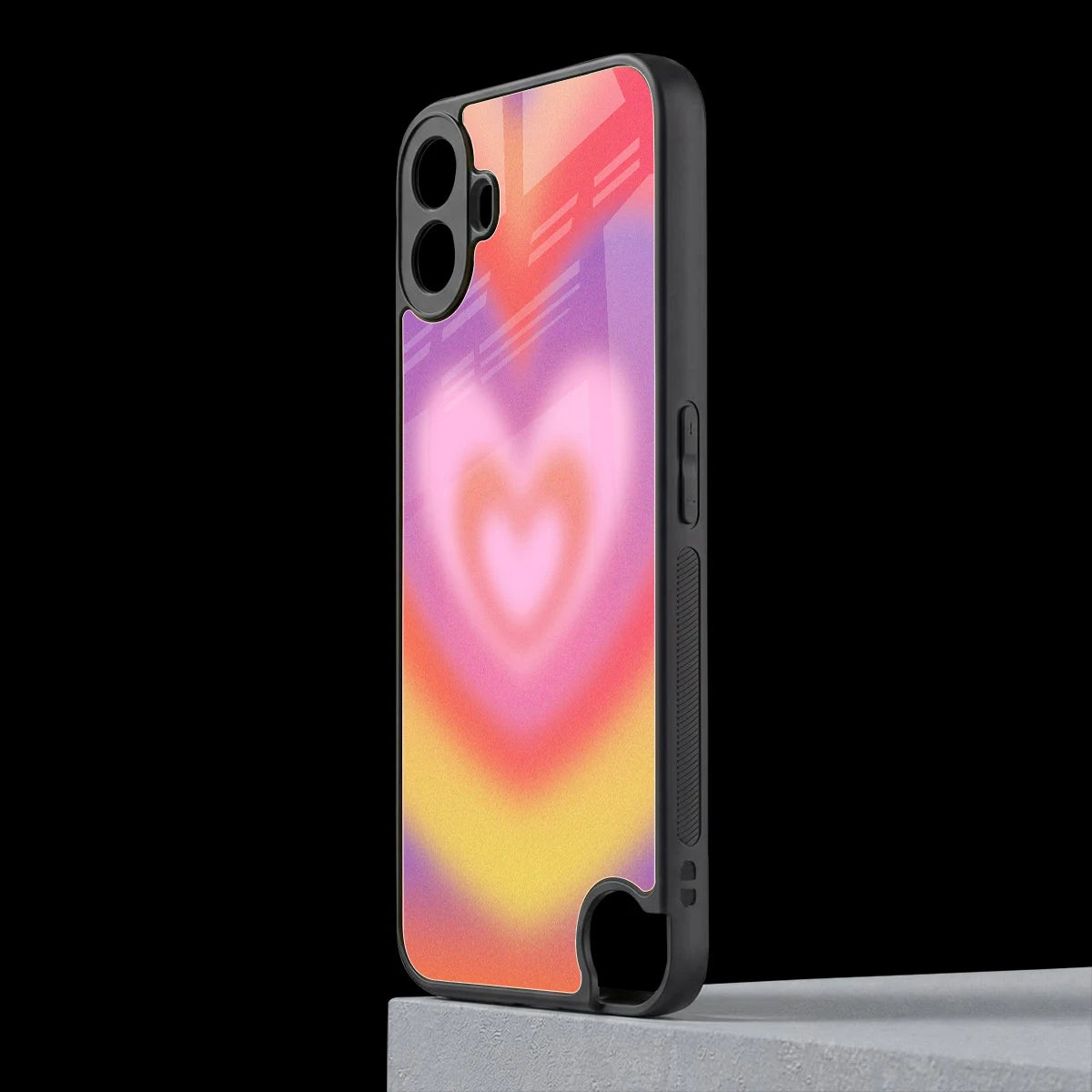 Y2K Rainbow Hearts cmf nothing phone 1 mobile cover | shockproof glass phone case