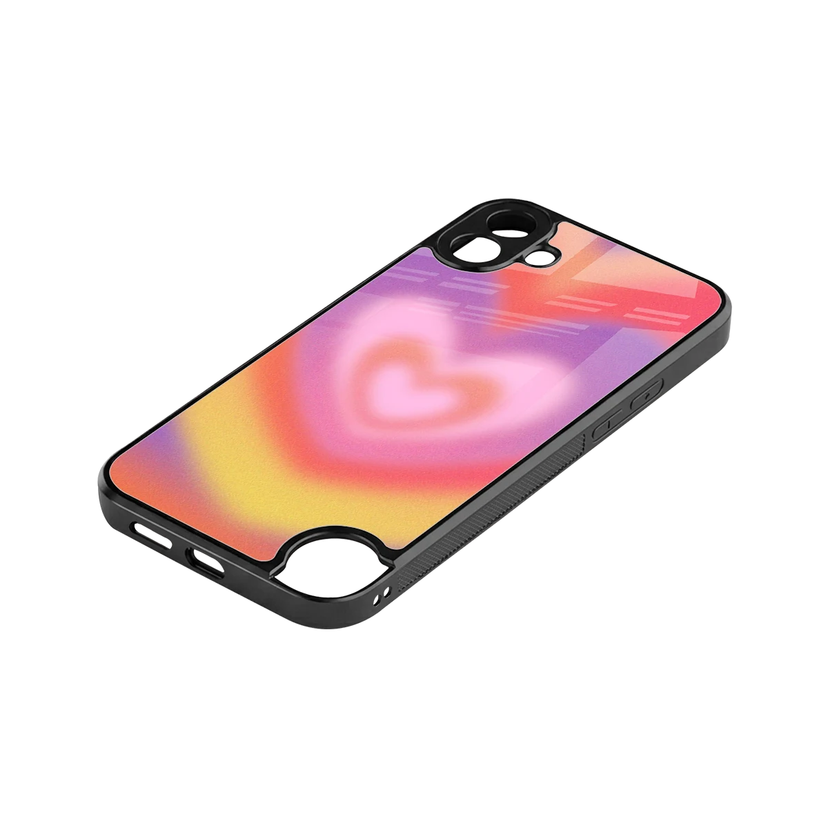 Y2K Rainbow Hearts stylish phone case for cmf nothing phone 1 | glossy glass and slim fit