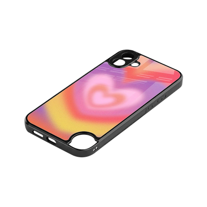 Y2K Rainbow Hearts stylish phone case for cmf nothing phone 1 | glossy glass and slim fit
