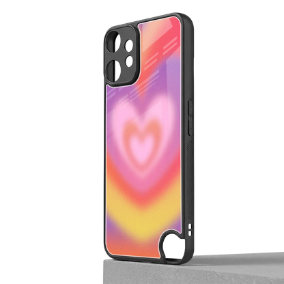 Y2K Rainbow Hearts cmf nothing phone 2 pro mobile cover | shockproof glass phone case