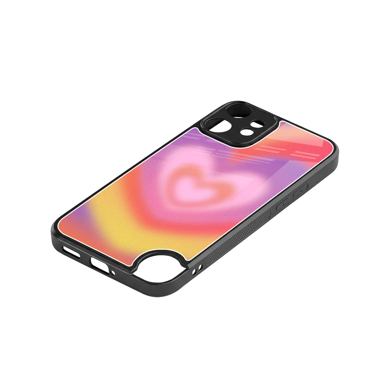 Y2K Rainbow Hearts stylish phone case for cmf nothing phone 2 pro | glossy glass and slim fit