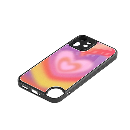 Y2K Rainbow Hearts stylish phone case for cmf nothing phone 2 pro | glossy glass and slim fit