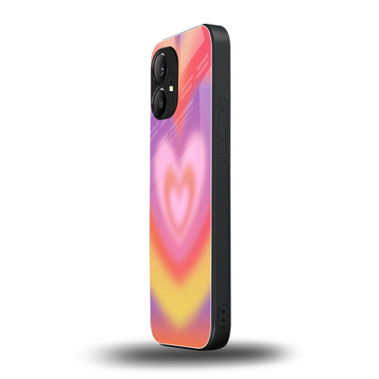 Y2K Rainbow Hearts nothing phone 1 mobile cover | shockproof glass phone case