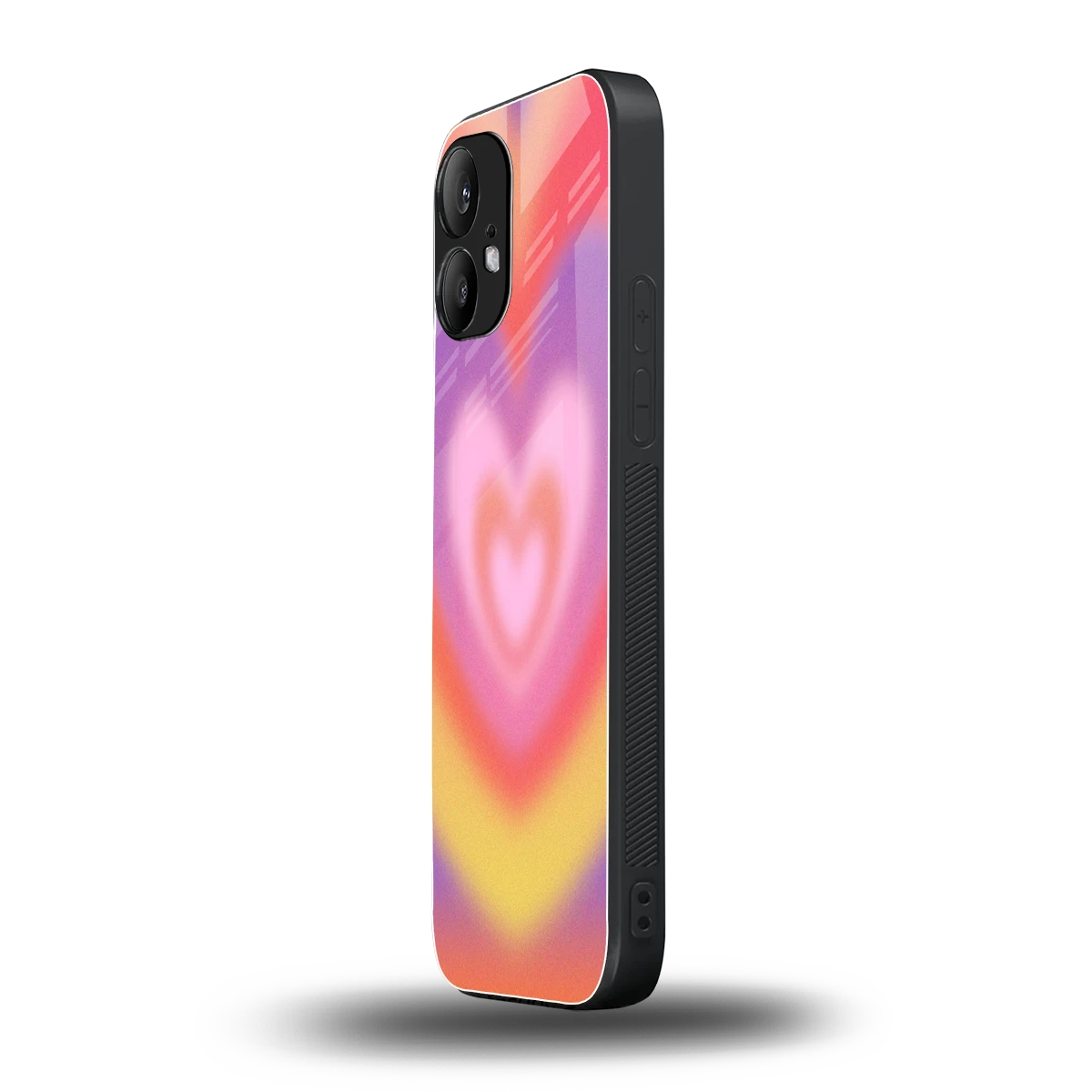 Y2K Rainbow Hearts nothing phone 2 mobile cover | shockproof glass phone case