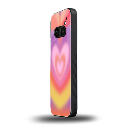 Y2K Rainbow Hearts nothing phone 2a mobile cover | shockproof glass phone case