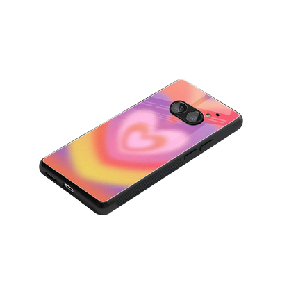 Y2K Rainbow Hearts stylish phone case for nothing phone 2a | glossy glass and slim fit