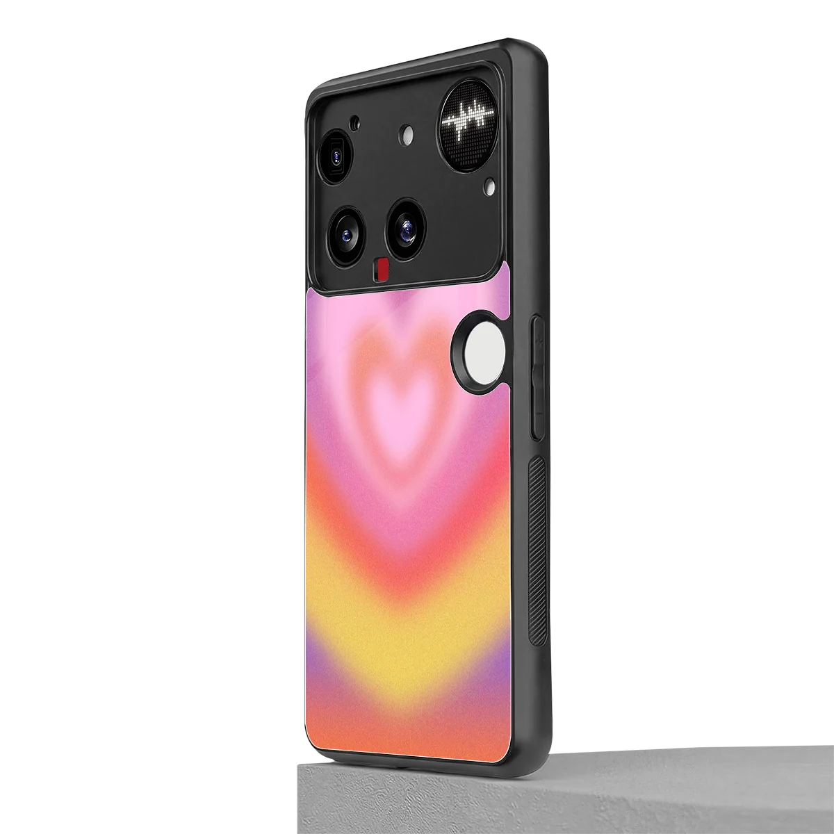 Y2K Rainbow Hearts nothing phone 3 mobile cover | shockproof glass phone case