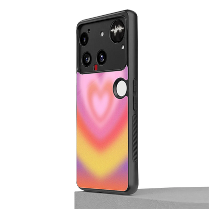 Y2K Rainbow Hearts nothing phone 3 mobile cover | shockproof glass phone case