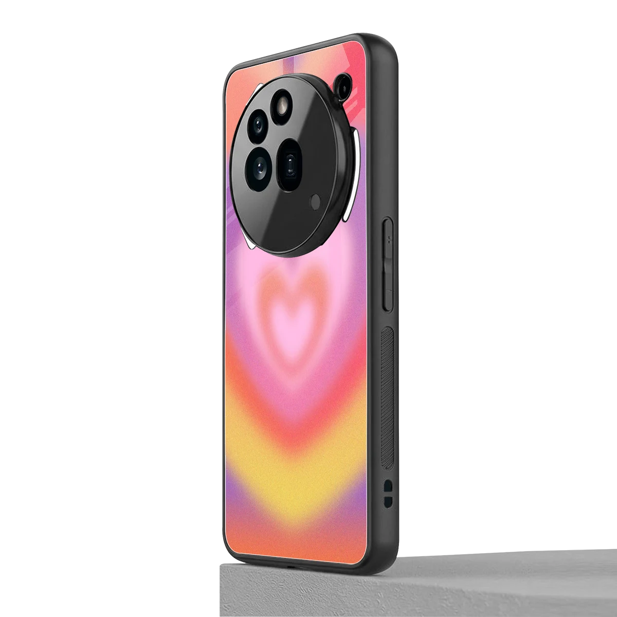 Y2K Rainbow Hearts nothing phone 3a pro mobile cover | shockproof glass phone case