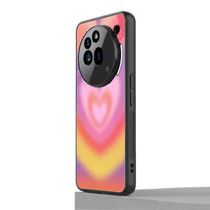 Y2K Rainbow Hearts nothing phone 3a pro mobile cover | shockproof glass phone case