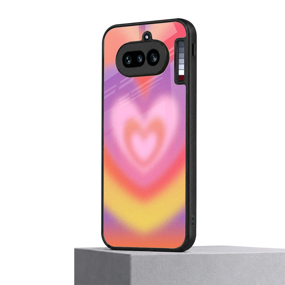 Y2K Rainbow Hearts nothing phone 4a mobile cover | shockproof glass phone case